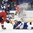 POPRAD, SLOVAKIA - APRIL 18: Switzerland's Axel Simic #6 looks on as Slovakia's Adam Ziak #21 trips during preliminary round action at the 2017 IIHF Ice Hockey U18 World Championship. (Photo by Andrea Cardin/HHOF-IIHF Images)